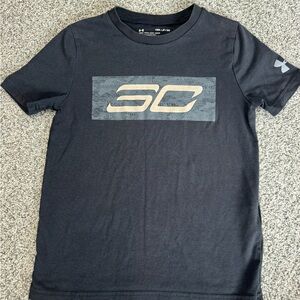Under Armour Black Tee with Gold SC Graphic